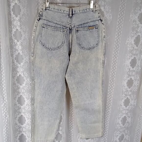VINTAGE 80s P.S GITANO ACID WASH WOMEN'S JEANS SIZE 12 SHORT - Picture 3 of 16